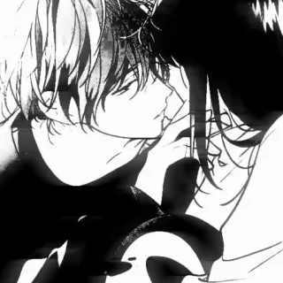 ❤️ アニメ, キス, 恋愛, 愛, カップル, 漫画 telegram sticker