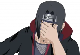 🥇 Itachi Uchiha Naruto anime, naruto, itachi, uchiha, ninja, facepalm telegram sticker