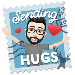 ✳️ Sending HUGS Umarmung, Liebe, Gruß, Stempel, Senden, Zuneigung, Freundschaft telegram sticker