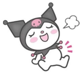 💭 Kuromi desenho animado, Kuromi, Sanrio, personagem, fofo telegram sticker
