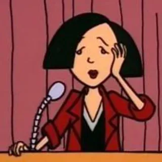 🌟 Daria Morgendorffer Daria cartoon, Daria, 90s, MTV, character, sarcastic telegram sticker