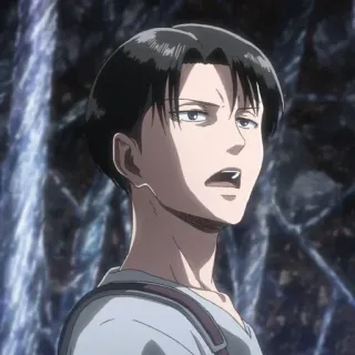 ☁️ Levi Ackerman Attack on Titan anime, attack on titan, levi ackerman, captain levi, manga, character telegram sticker