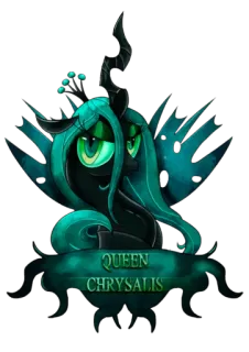 😊 Queen Chrysalis My Little Pony QUEEN CHRYSALIS Rainha Chrysalis, My Little Pony, Desenho animado, Personagem, Pônei, Vilão telegram sticker