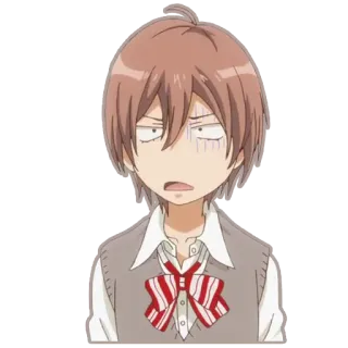 🙁 anime, cartoon, character, expression, disgust, shocked whatsapp sticker