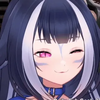 👾 Daily Sub Goal: 27 Ragazza anime, Vtuber, Carina, Occhiolino, Allegra telegram sticker
