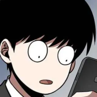 🃏 Anime, Manhwa, surpreso, preocupado, olhos arregalados, Meme telegram sticker
