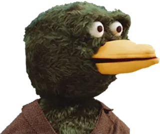 😯 Duck Don't Hug Me I'm Scared Don't Hug Me I'm Scared, Ente, Puppe, Internetserie, Cartoon telegram sticker