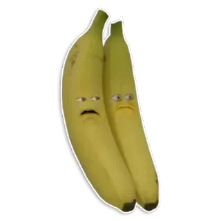 😔 banana, frutta, fastidioso, divertente, meme telegram sticker