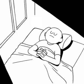 🧺 sedih, ranjang, tidur, depresi, sakit, tidak bahagia whatsapp sticker