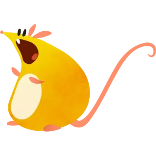 🍰 黄色, 斑点, 动物, 可爱, 卡通 telegram sticker