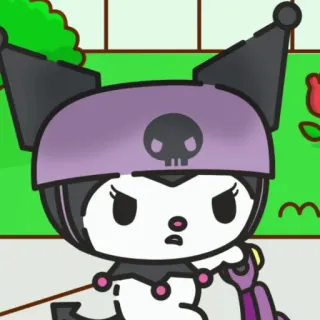 🕸 Kuromi anime, cartoon, cute, kawaii telegram sticker