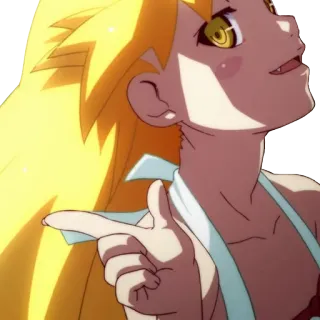 👈 Shinobu Oshino Monogatari อนิเมะ, ชิโนบุ โอชิโนะ, โมโนกาตาริ, แวมไพร์, น่ารัก, สาวอนิเมะ whatsapp sticker