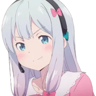 ✨ anime girl, cute, cartoon, illustration, sagiri izumi, eromanga sensei telegram sticker