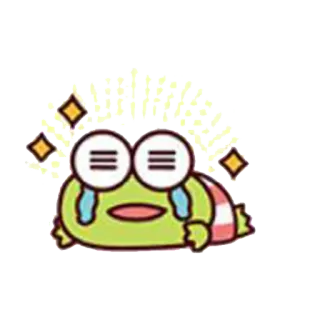 😭 Keroppi Keroppi, rana, llorando, triste, kawaii, lindo whatsapp sticker
