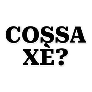 😧 COSSA XE? italian, phrase, question telegram sticker