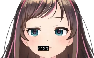 😏 (͡° ͜ʖ͡°) Anime, Emoticon, Rosto, Meme, Sorriso irônico, Fofo whatsapp sticker