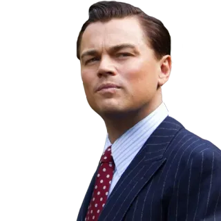 🧐 Леонардо Ди Каприо, актер, портрет, костюм, мужчина telegram sticker