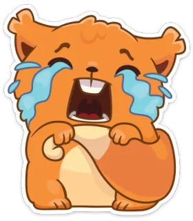 😭 울음, 슬픔, 감정적, 눈물, 화남, 만화 telegram sticker