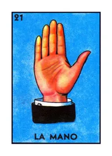 ✋ LA MANO 로테리아, 손, la mano, 멕시코 빙고 telegram sticker