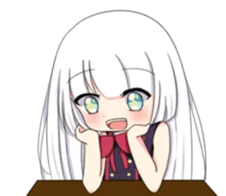 🙇 Anime, Chibi, Mädchen, Kawaii, Süß telegram sticker