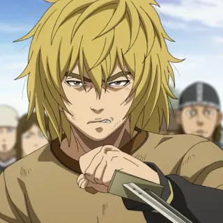 🏹 anime, viking, épée, guerrier, en colère telegram sticker
