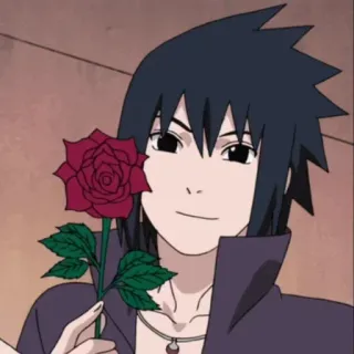 💙 Sasuke Uchiha Naruto Anime, Manga, Hoa hồng, Sasuke, Uchiha telegram sticker
