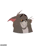 🤷‍♂ Tom Cat Tom and Jerry cartone animato, gatto, malvagio, sorriso, cattivo whatsapp sticker