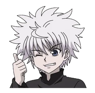 🟢 Killua Zoldyck Hunter x Hunter アニメ, キルア, HUNTER×HUNTER, ステッカー, キャラクター telegram sticker
