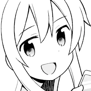 😄 anime, manga, cute, girl, cartoon whatsapp sticker