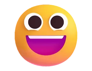 😃 Emoji, Smiley, Faccia, Felice, Gioia, Risata, Cartone animato telegram sticker