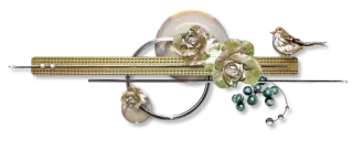 🤧 floral, decorative, elegant, bird, roses, ornate whatsapp sticker