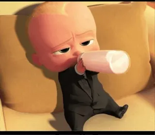 🍼 Boss Baby em bé, bộ đồ, phim hoạt hình, hoạt hình, Nhóc Trùm whatsapp sticker