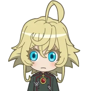 😒 Tanya Degurechaff Saga of Tanya the Evil Anime, Charakter, Soldat, Militär, Tanya Degurechaff, Saga der Tanya des Bösen whatsapp sticker