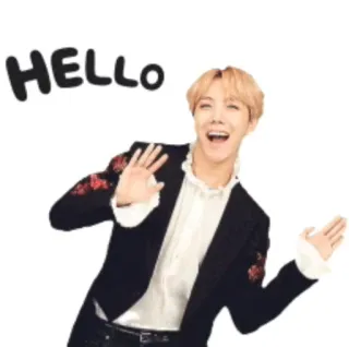 👋 HELLO hello, greeting, waving, friendly, positive telegram sticker