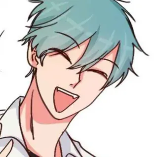 💌 anime, manga, kreskówka, chłopak, uśmiechnięty telegram sticker