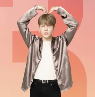 🙆‍♂ Jimin kpop, bts, jimin, herz, koreanisch, sänger, idol, süß telegram sticker
