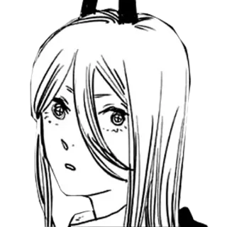 😮 Power Chainsaw Man anime, manga, chainsaw man, power, character telegram sticker