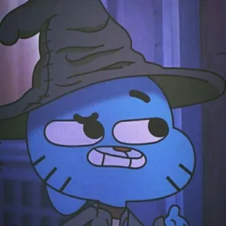 ❤️ Gumball Watterson The Amazing World of Gumball Cartoon, Katze, Hexe, Halloween, Lustig, Kaugummi whatsapp sticker