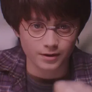 🦁 Harry Potter harry potter, daniel radcliffe, película, mago, niño con gafas whatsapp sticker
