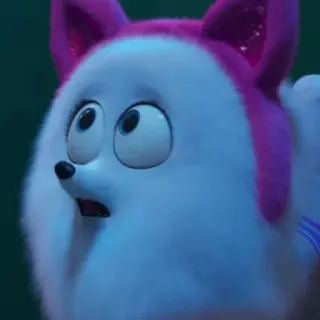 ❄️ Gidget The Secret Life of Pets собака, мультфильм, животное, Гиджет, Тайная жизнь домашних животных whatsapp sticker