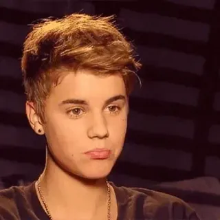 😶 Justin Bieber justin bieber, cantante, ídolo adolescente, retrato, celebridad telegram sticker