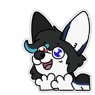 🥺 dog, sticker, animal, pet, cartoon, cute whatsapp sticker
