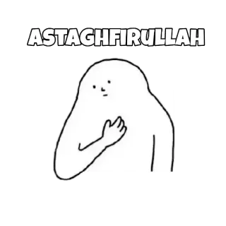 🙁 ASTAGHFIRULLAH islâmico, muçulmano, expressão, arrependimento, religião whatsapp sticker