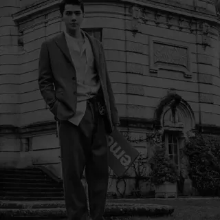 ✔️ eme man, suit, building, fashion, style telegram sticker