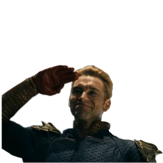✊ Homelander The Boys Superheld, Gruß, Fernsehsendung, Amazon, Militär telegram sticker