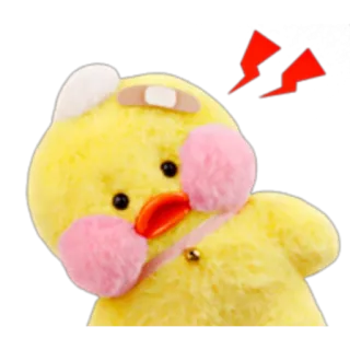 🐣 duck, bandaid, plush, cute, animal, sticker telegram sticker
