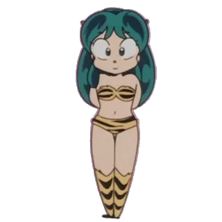 😀 Lum Urusei Yatsura อนิเมะ, ลัม, Urusei Yatsura, บิกินี, น่ารัก telegram sticker