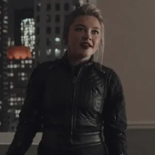 😐 Yelena Belova Hawkeye Yelena, Viuda Negra, Marvel, personaje, Florence Pugh, superhéroe whatsapp sticker