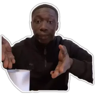 🤨 Khaby Lame khaby lame, influencer, tiktok, meme telegram sticker