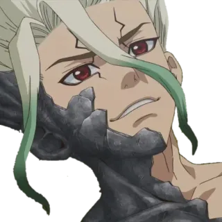 🙃 Senku Ishigami Dr. Stone Anime, Dr. Stone, Senku Ishigami, Charakter, Manga telegram sticker